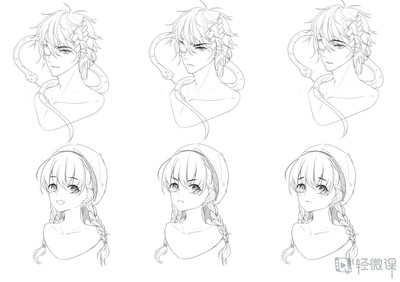 动漫人物表情画法 掌握情绪表达，开启角色灵魂之窗